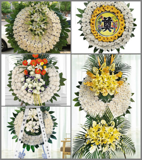 安徽安庆市太湖县寺前镇乔木寨村花圈速递